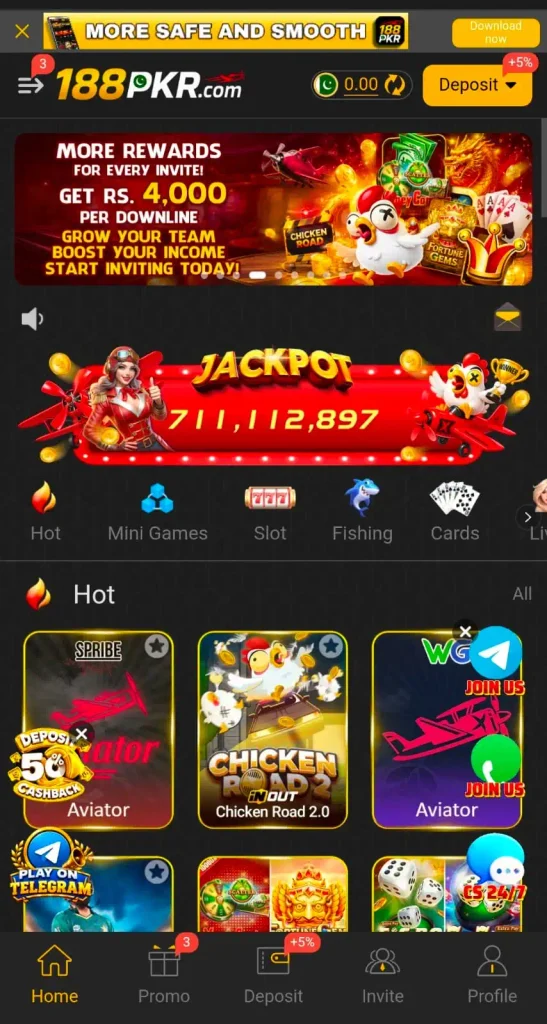 188pkr game interface